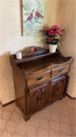 WOOD BUFFET WITH TWO DRAWERS AND TWO DOORS