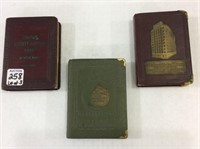 Lot of 3 Adv. Book Design Banks Including