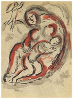 Marc Chagall "Hagar in the Desert" original Bible