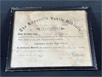 1921 Knoxville Diploma