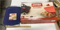 Pyrex Portables- sealed  w/ Pyrex dish