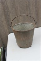 OLD MILK PAIL DOES HAVE HOLES IN BOTTOM