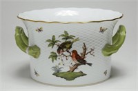 Herend Porcelain "Rothschild Bird" Cache Pot