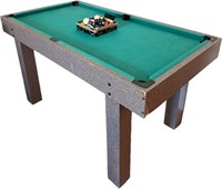 Wooden Pool Table with Ball Set