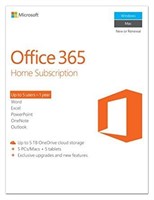 Microsoft Office 365 Home 1 Year 5 PC or 5 Mac