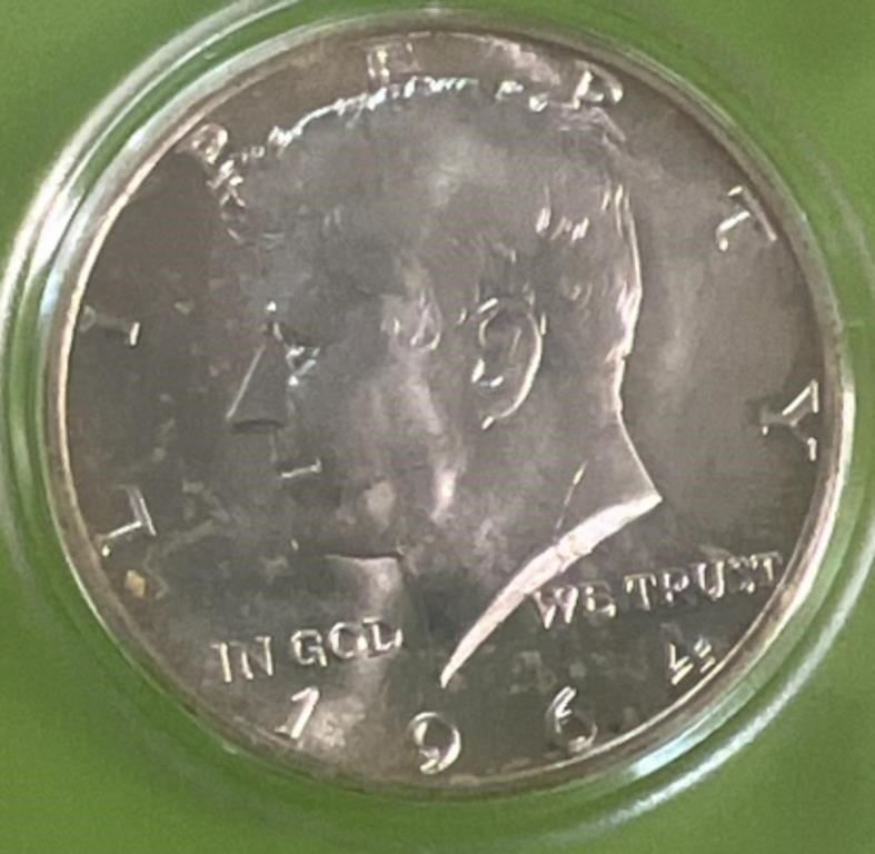 1964 Kennedy silver half dollar