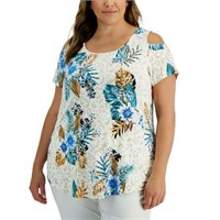 $35  JM Collection Plus Size Tropical 3XL