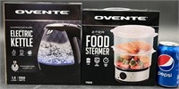Ovente Electric Kettle & Ovente 2-Tier Steamer