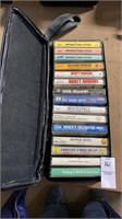 Cassette case with country western and 50s