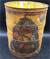 Antique fruit barrel 16.5" x 14"