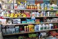 Contents of Shelving Unit; Pesticides, Sprinklers,