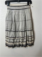 Vintage Skirt Pleated Multi Color