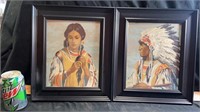 2 American Indian paintings