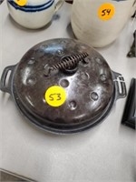 COVERED CAST IRON PAN