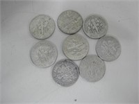 Eight Silver Roosevelt Dimes 90% Silver