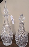 2 PC CRYSTAL DECANTER