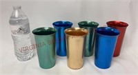 Mid Century Color Craft Aluminum Tumblers / Cups