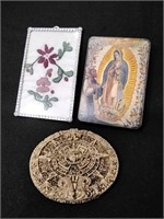 Mayan Calendar Lady of Guadalupe Embroidery