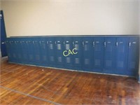 16'x4' 16pc Blue Lockers