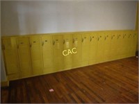 16'x4' 16pc Yellow Lockers