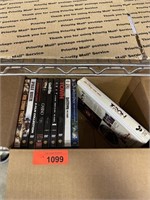 BOX OF DVD'S & VTG VHS TAPES
