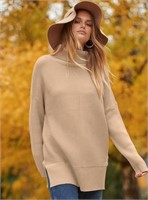 Size L
Lillusory Women Oversized Turtleneck Long