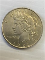 1922 Peace Silver Dollar