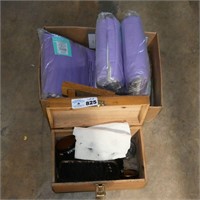 Purple Curtain Panels - Shoe Shine Kit