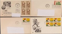 Vintage Sports US Stamps 1st Day Envelopes Basebal