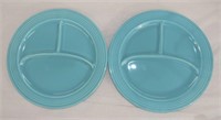 Vintage Fiesta lot of 2 - 10 1/2" compartment