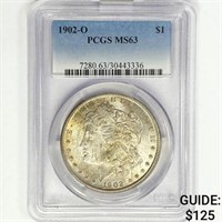 1902-O Morgan Silver Dollar PCGS MS63