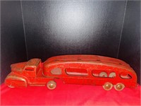 Vintage Marx Semi Truck Car Hauler Toy