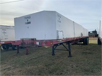 1984 Fontaine 45ft Flatbed Trailer W/ Tubs