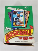 1990 TOPPS BASEBALL - PARTIAL WAX BOX