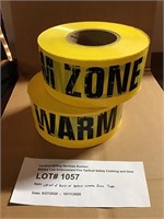 Lot of 2 Rolls of Yellow Warm Zone Tape