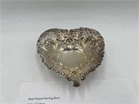 Sterling Gorham Chantilly Heart Shaped Bowl