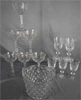 Vintage Etched Crystal Glasses