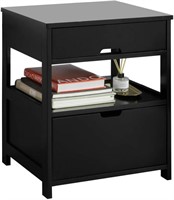 SOBUY 2-DRAWER BEDSIDE TABLE