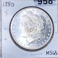 1880-S Morgan Silver Dollar GEM BU