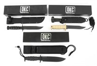 ONTARIO KNIFE CO. COMBAT KNIVES LOT OF 3