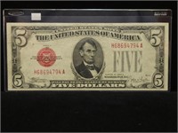 $5 1928E LEGAL TENDER (XF)