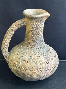 Antique pottery pitcher