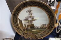 SHIP DECORATED PLATE