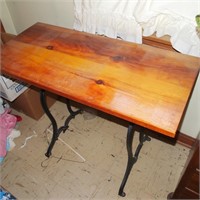 Table with Sewing Machine Bottom