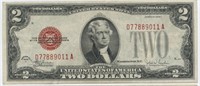 Nice 1928-F $2 Red Seal Legal Tender U.S. Note