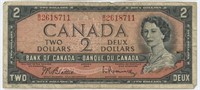 Canada 2 Dollar Bank Note - 1954