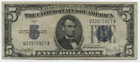 1934-D $5 U.S. Silver Certificate