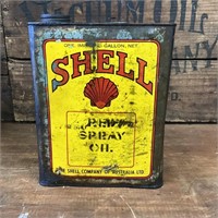 Early Shell Spray Oil Imperial Gallon Tin