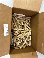 Lot of Old Wooden Clothespins