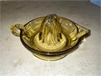 Yellow Gold Glass Juicer Reamer